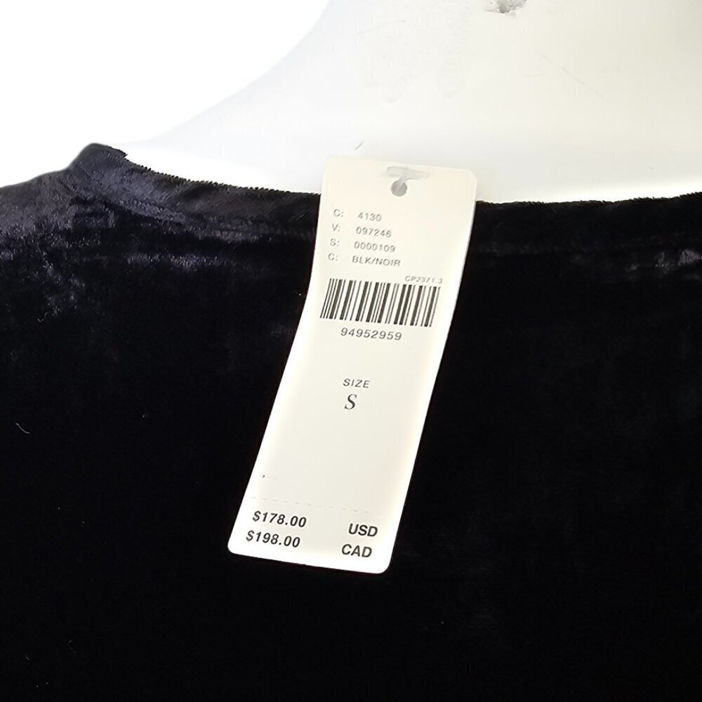 Anthropologie The Somerset Maxi Dress, Velvet Edition, Black, V-Neck, Size Small - Picture 6 of 7